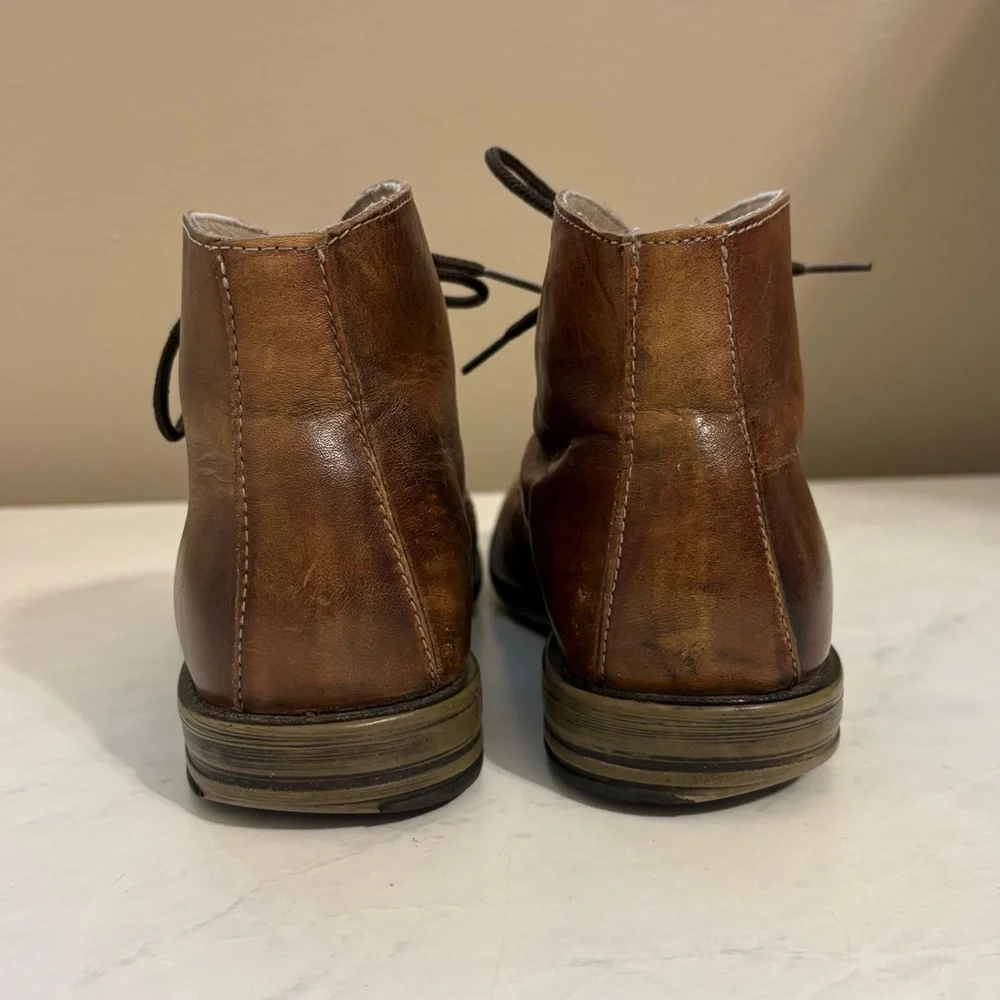 Bed Stu Men’s Size 8 Brown Leather Lace Up Chukka Boots Dress Shoes Formal Party
